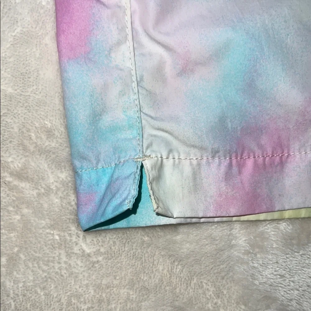 American Eagle Outfitters Women's Pink & Blue Tie Dye Swim Board Shorts Size L